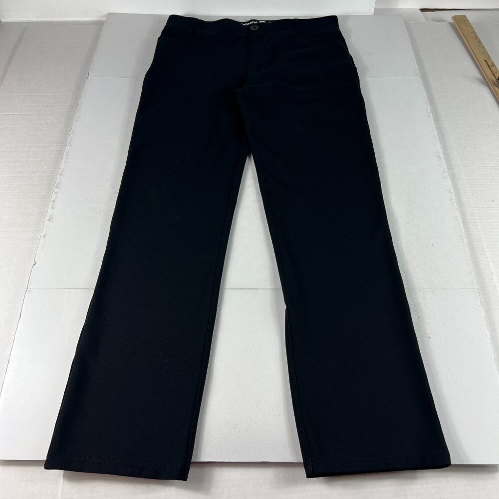 Betabrand Jeanie Yoga Pants Women's 32x29* Straight Black Pull On Tag L Petite